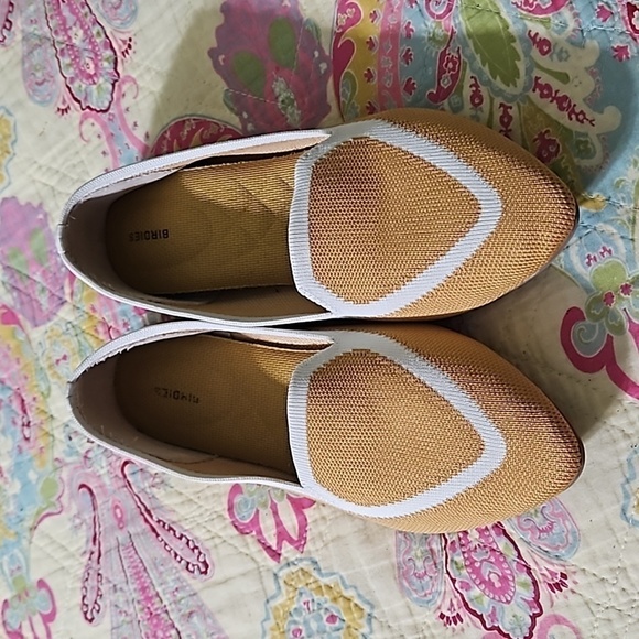 Birdies The Blackbird Mustard Knit Loafer Sz 7.5 - Picture 1 of 9